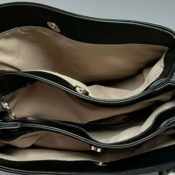 Mia & Luca Handbag Purse Tote Black Pre-owned - Picture 6 of 7